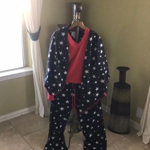 PJ set with blanket.Tank top w/ drawstring bottoms